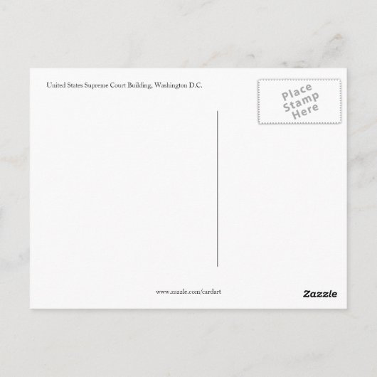 Oberster Gerichtshof Postkarte (Rückseite)