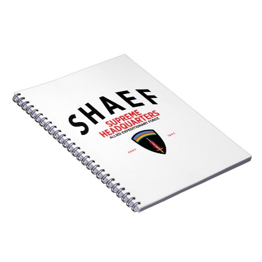 Oberster Hauptsitz von SHAEF Notizblock (Rechte Seite)