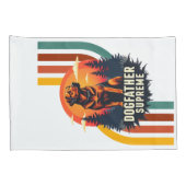 Oberster Hund Pillowcase Kissenbezug (Rückseite-Rechts)