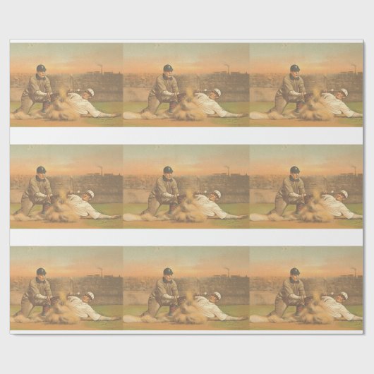 OBERSTER klassischer Baseball Geschenkpapier (Flach)