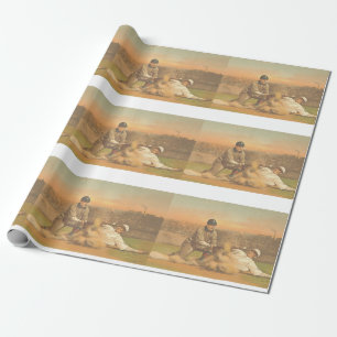 OBERSTER klassischer Baseball Geschenkpapier