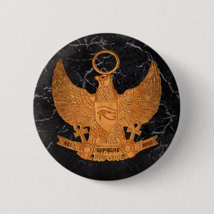 Oberster Knopf AbgabeHet Heru (Blck, Gold) Button