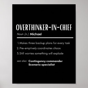 Oberster Nachdenker Definition Personalisierter Na Poster