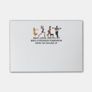 OBERSTER untersetzter Slogan Post-it Klebezettel