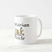 OBERSTER vegetarischer Muskel Kaffeetasse (VorderseiteRechts)