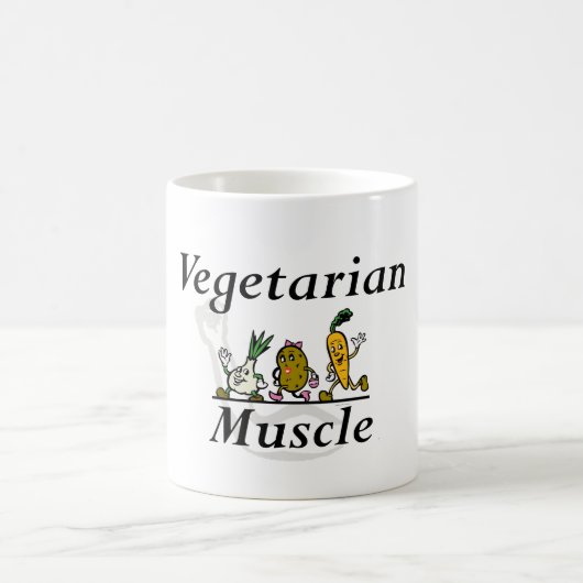 OBERSTER vegetarischer Muskel Kaffeetasse (Mittel)