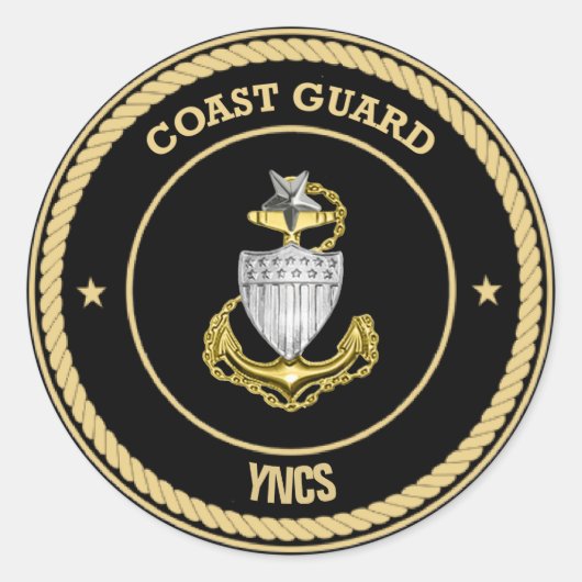 Oberster Zollaufkleber der Küstenwache Runder Aufkleber (Vorderseite)