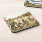 OBERSTES alte Schultennis Getränkeuntersetzer (Linke Seite)