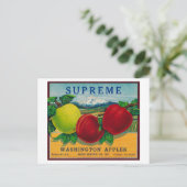 Oberstes Apple-Label - Staat in Washington Postkarte (Stehend Vorderseite)