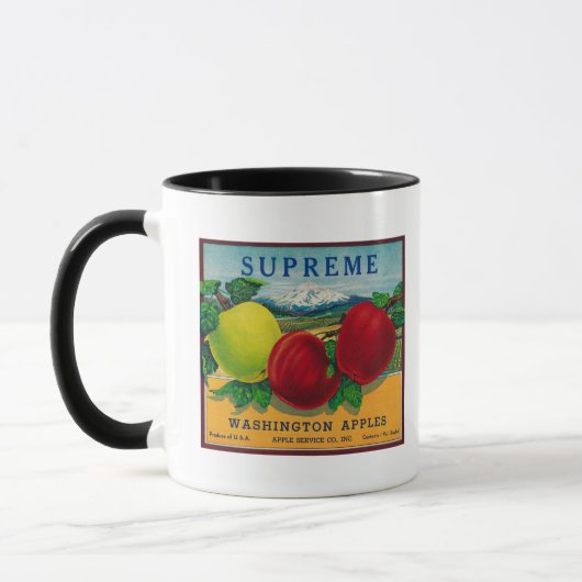 Oberstes Apple-Label - Staat in Washington Tasse (Links)