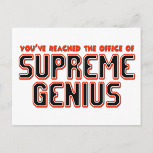 Oberstes Genius Postkarte