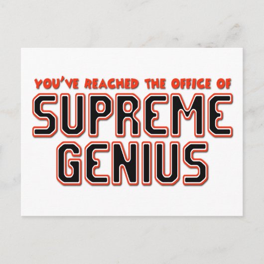 Oberstes Genius Postkarte (Vorderseite)