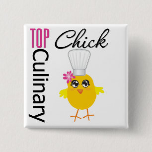 Oberstes kulinarisches Küken Button