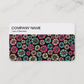 oberstes Panel - Abstrakte Blume 031023 Visitenkarte (Vorderseite)