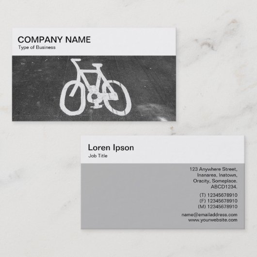 oberstes Panel - Cyclades Lane Business Card Visitenkarte (Vorne/Hinten)
