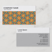 oberstes Panel - Geometrisches Muster 230614(4) Bu Visitenkarte (Vorne/Hinten)