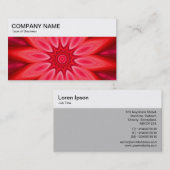 oberstes Panel - Geschäftskarte geometrische Blume Visitenkarte (Vorne/Hinten)