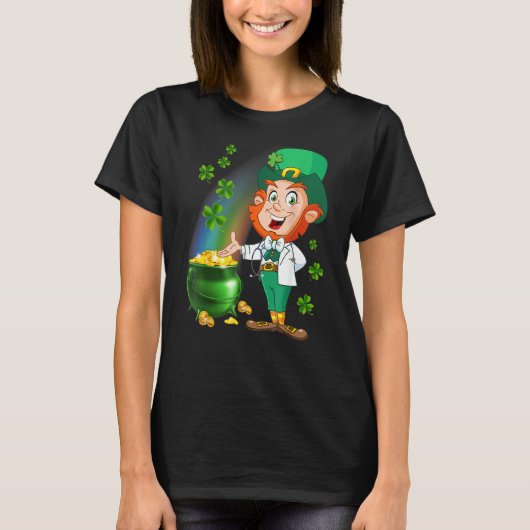 Oberstes Stethoskop mit Kobold T-Shirt (Vorderseite)