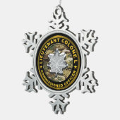 Oberstleutnant  schneeflocken Zinn-Ornament (Rechts)