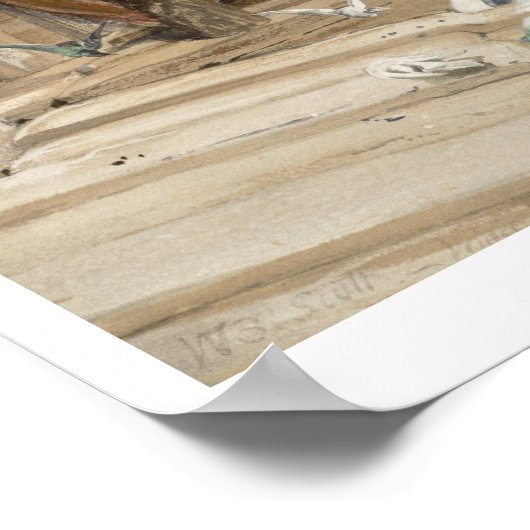 Oberteil der Fassade der Markuskirche, Poster (Ecke)