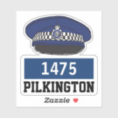 Oberteil für Polizeibeamte des Vereinigten Königre Aufkleber (Blatt)