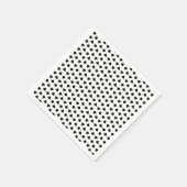 Oberteil-Oberteil-Muster Schwarz-weiß modern Serviette (Ecke)