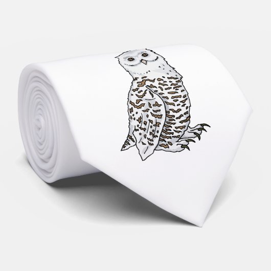 Oberton Eule Krawatte (Gerollt)