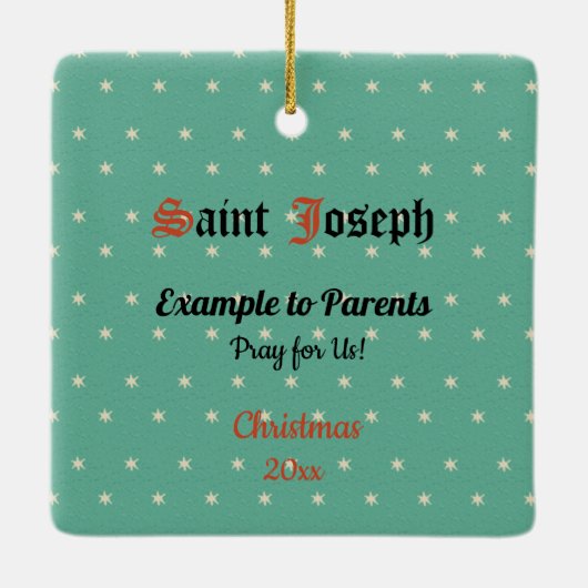 Obertorso von St. Joseph (Detail; VVP 09) Cera Keramikornament (Rückseite)