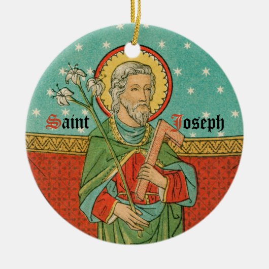 Obertorso von St. Joseph (Detail; VVP 09) Keramik Ornament (Vorne)