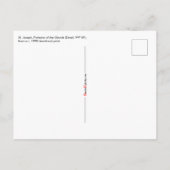 Obertorso von St. Joseph (Detail; VVP 09) Postkarte (Rückseite)