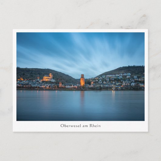 Oberwesel am Rhein, Deutschland Postkarte (Vorderseite)