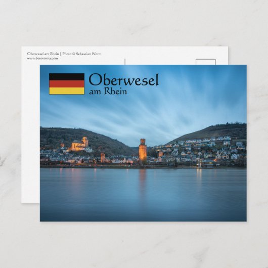 Oberwesel Deutschland Postkarte (Vorne/Hinten)