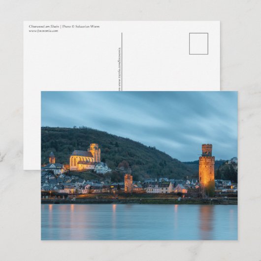 Oberwesel Deutschland Postkarte (Vorne/Hinten)