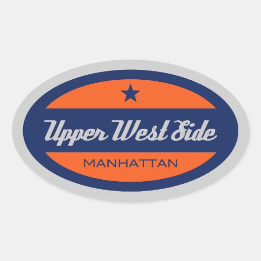 Oberwestseite Ovaler Aufkleber (Vorderseite)