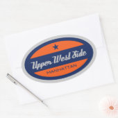 Oberwestseite Ovaler Aufkleber (Umschlag)