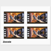 Obetische Schwerkraft Rechteckiger Aufkleber (Blatt)