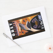 Obetische Schwerkraft Rechteckiger Aufkleber (Umschlag)