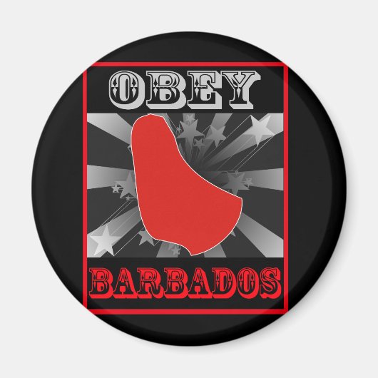 Obey Barbados Magnet (Vorne)