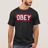 OBEY Bold Red Box Typography Shirt (Vorderseite)