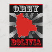 Obey Bolivia Postkarte (Vorderseite)