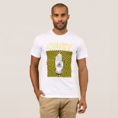 Obey Brainwash Mind Kontrolle Illuminati Hand Auge T-Shirt (Vorne ganz)