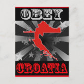 Obey Croatia Postkarte (Vorderseite)