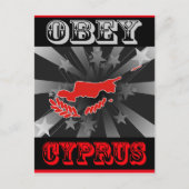 Obey Cyprus Postkarte (Vorderseite)