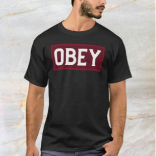 OBEY Fett Rot Box Typografie-Shirt T-Shirt