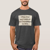 Obey God T-Shirt (Vorderseite)