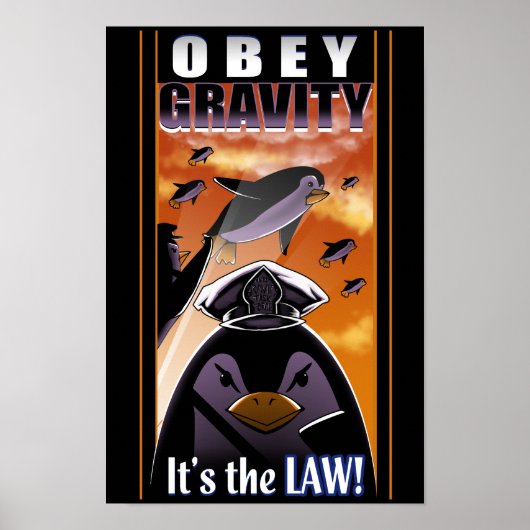 Obey Gravity Poster (Vorne)