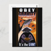 Obey Gravity Postkarte (Vorne/Hinten)