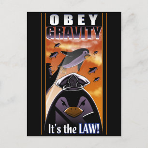 Obey Gravity Postkarte