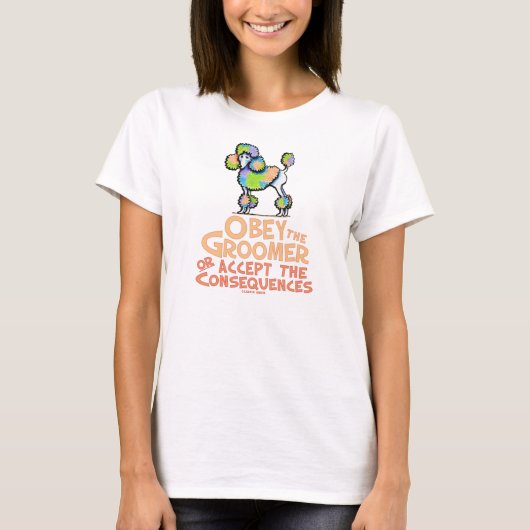 Obey Groomer Rainbow Poodle T-Shirt (Vorderseite)