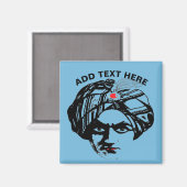 Obey Magician Face Magnet (Vorderseite/Rückseite)